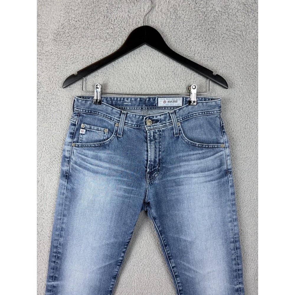 AG Adriano Goldschmied Tellis Jeans Mens 31x30 Blue Slim Tapered Stretch Denim
